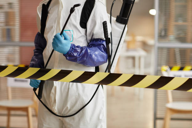 Professional Biohazard Cleanup technician working in Manasquan, NJ